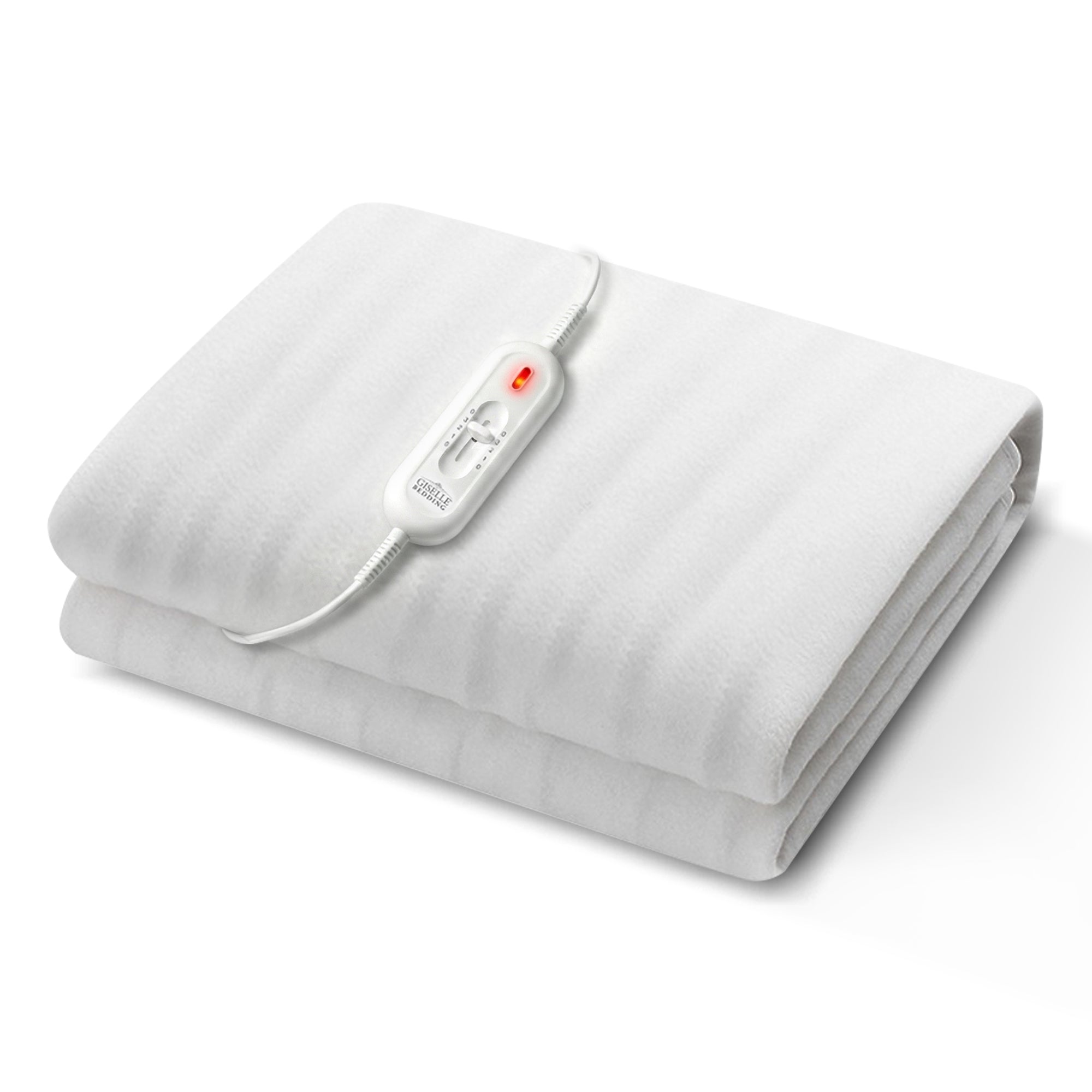 Blankets & Throws: Giselle Electric Blanket King Single Heated Fully Fitted Washable Pad Winter Warm