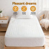 Blankets & Throws: Giselle Electric Blanket King Single Heated Fully Fitted Washable Pad Winter Warm