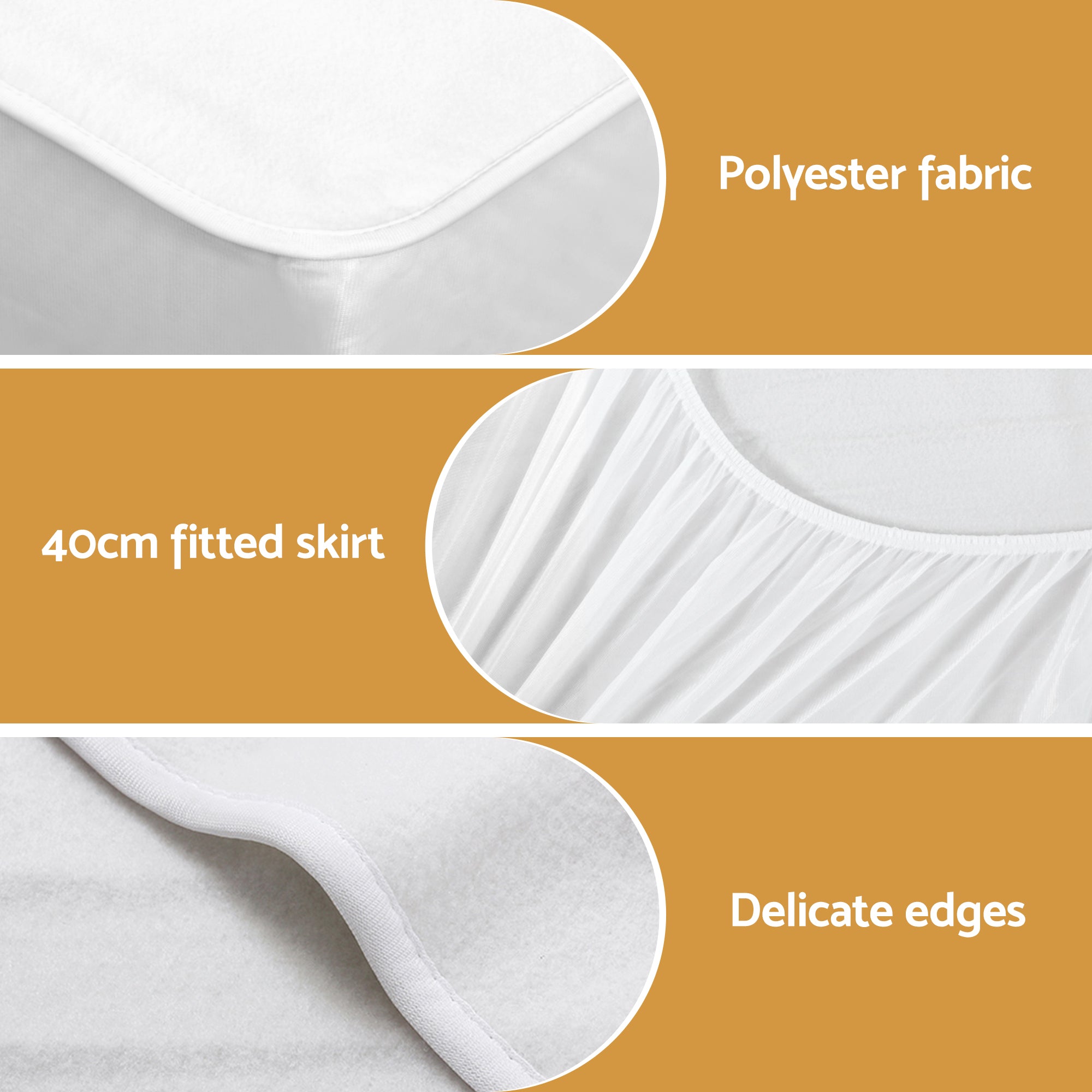 Blankets & Throws: Giselle Electric Blanket King Single Heated Fully Fitted Washable Pad Winter Warm