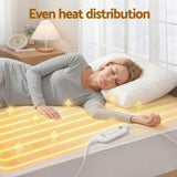 Blankets & Throws: Giselle Electric Blanket King Single Heated Fully Fitted Washable Pad Winter Warm