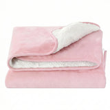 Blankets & Throws: Giselle Electric Throw Rug Double Size 200x180cm Fleece Flannel Heated Blanket Pink