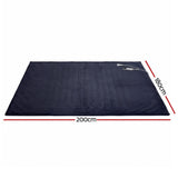 Blankets & Throws: Giselle Electric Throw Rug Double Size 200x180cm Coral Fleece Heated Blanket Charcoal