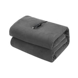 Blankets & Throws: Giselle Electric Heated Blanket Car Throw Rug Grey