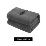 Blankets & Throws: Giselle Electric Heated Blanket Car Throw Rug Grey