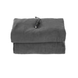 Blankets & Throws: Giselle Electric Heated Blanket Car Throw Rug Grey