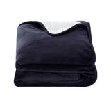 Blankets & Throws: Giselle Electric Throw Rug Heated Blanket Fleece Charcoal