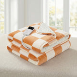 Blankets & Throws: Giselle Electric Throw Rug Dual Side Fleece Flannel Heated Blanket Yellow