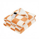 Blankets & Throws: Giselle Electric Throw Rug Dual Side Fleece Flannel Heated Blanket Yellow
