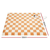 Blankets & Throws: Giselle Electric Throw Rug Dual Side Fleece Flannel Heated Blanket Yellow