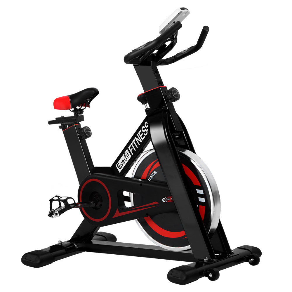Exercise Bikes: Everfit Spin Bike Exercise Bike Flywheel Cycling Home Gym Fitness Indoor Cardio