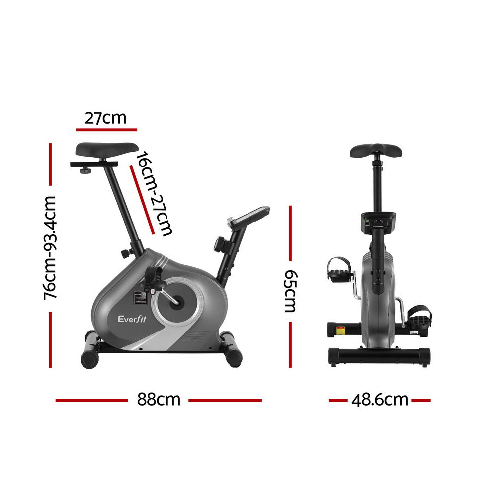 Exercise Bikes: Everfit Under Desk Exercise Bike Magnetic Resistance Cardio workouts 120kg Capacity