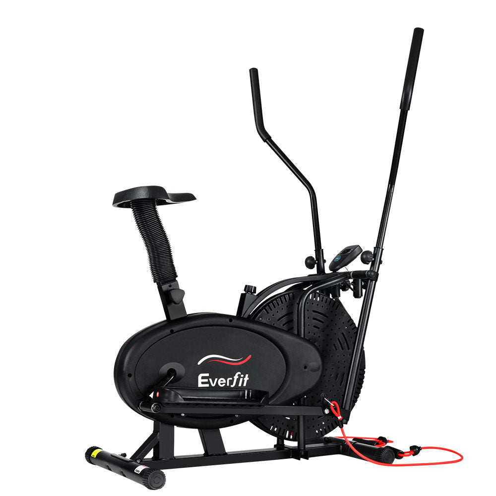 Exercise Bikes: Everfit Exercise Bike 4 in 1 Elliptical Cross Trainer Home Gym Indoor Cardio