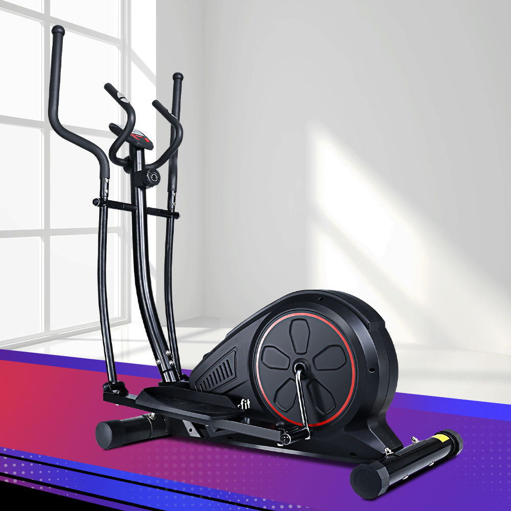Exercise Bikes: Everfit Exercise Bike Elliptical Cross Trainer Home Gym Fitness Machine LCD