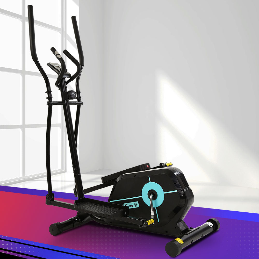 Exercise Bikes: Everfit Exercise Bike Elliptical Cross Trainer Home Gym Fitness Machine Magnetic