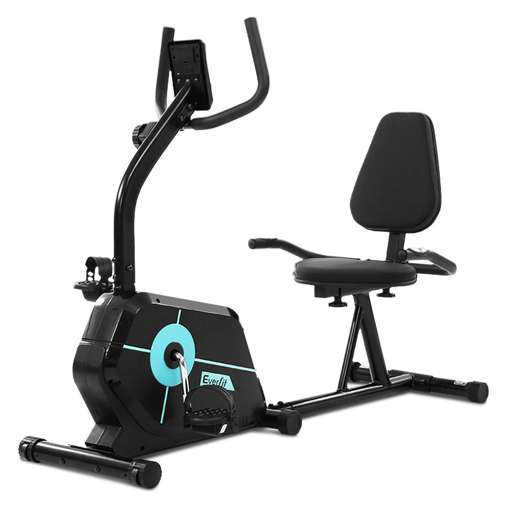 Exercise Bikes: Everfit Exercise Bike Magnetic Recumbent Indoor Cycling Home Gym Cardio 120kg
