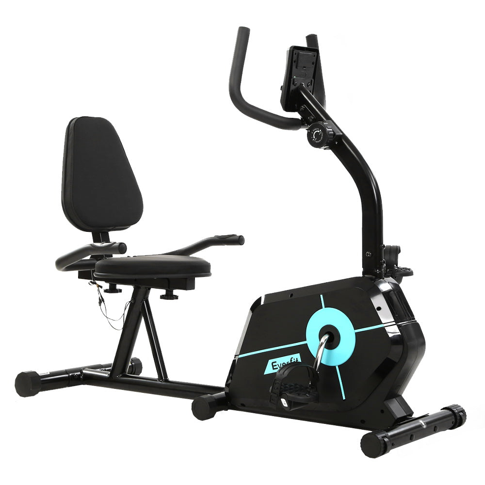 Exercise Bikes: Everfit Exercise Bike Magnetic Recumbent Indoor Cycling Home Gym Cardio 120kg
