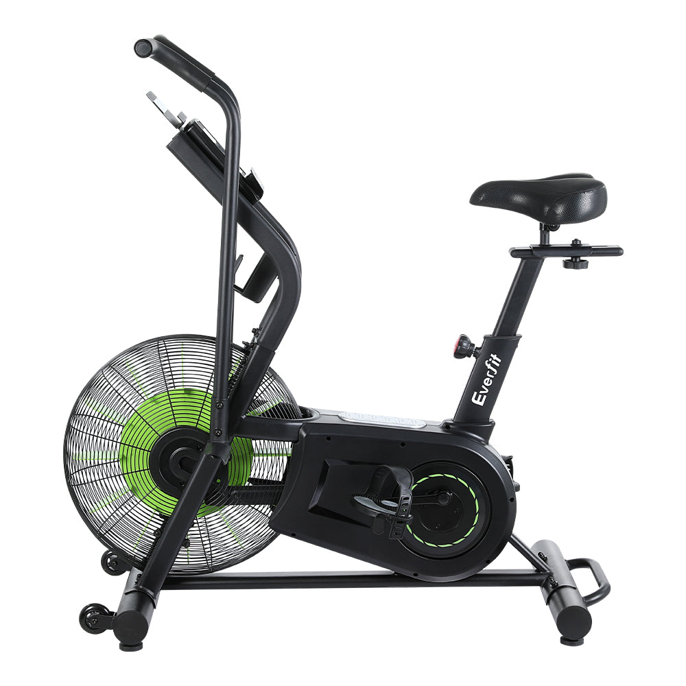 Exercise Bikes: Everfit Air Bike Dual Action Exercise Bike Fitness Home Gym Cardio