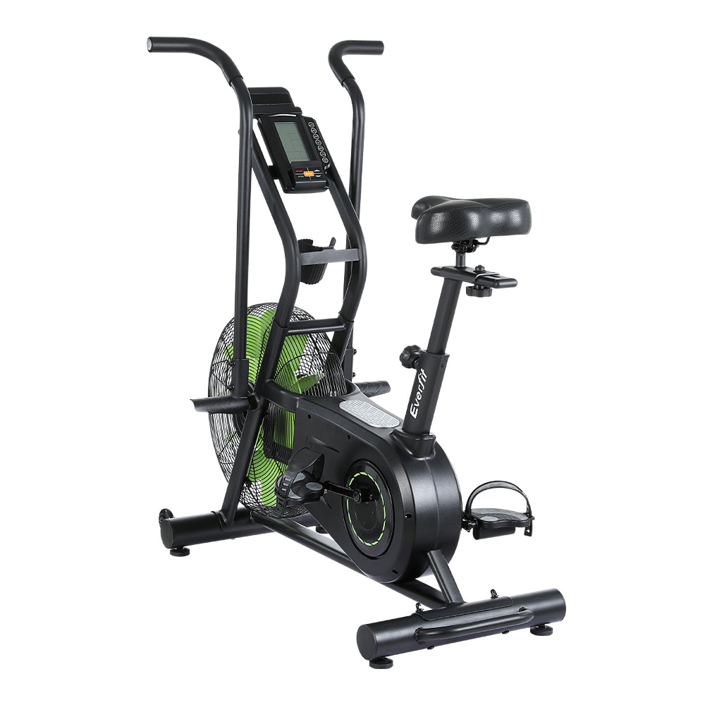Exercise Bikes: Everfit Air Bike Dual Action Exercise Bike Fitness Home Gym Cardio