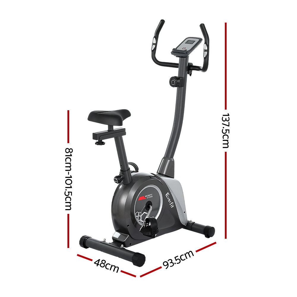 Exercise Bikes: Everfit Magnetic Exercise Bike Upright Bike Fitness Home Gym Cardio