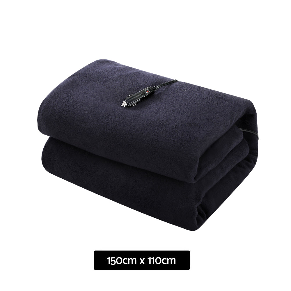 Blankets & Throws: Giselle Electric Heated Blanket Car Truck Throw Rug Travel Camping 12V DC Aut
