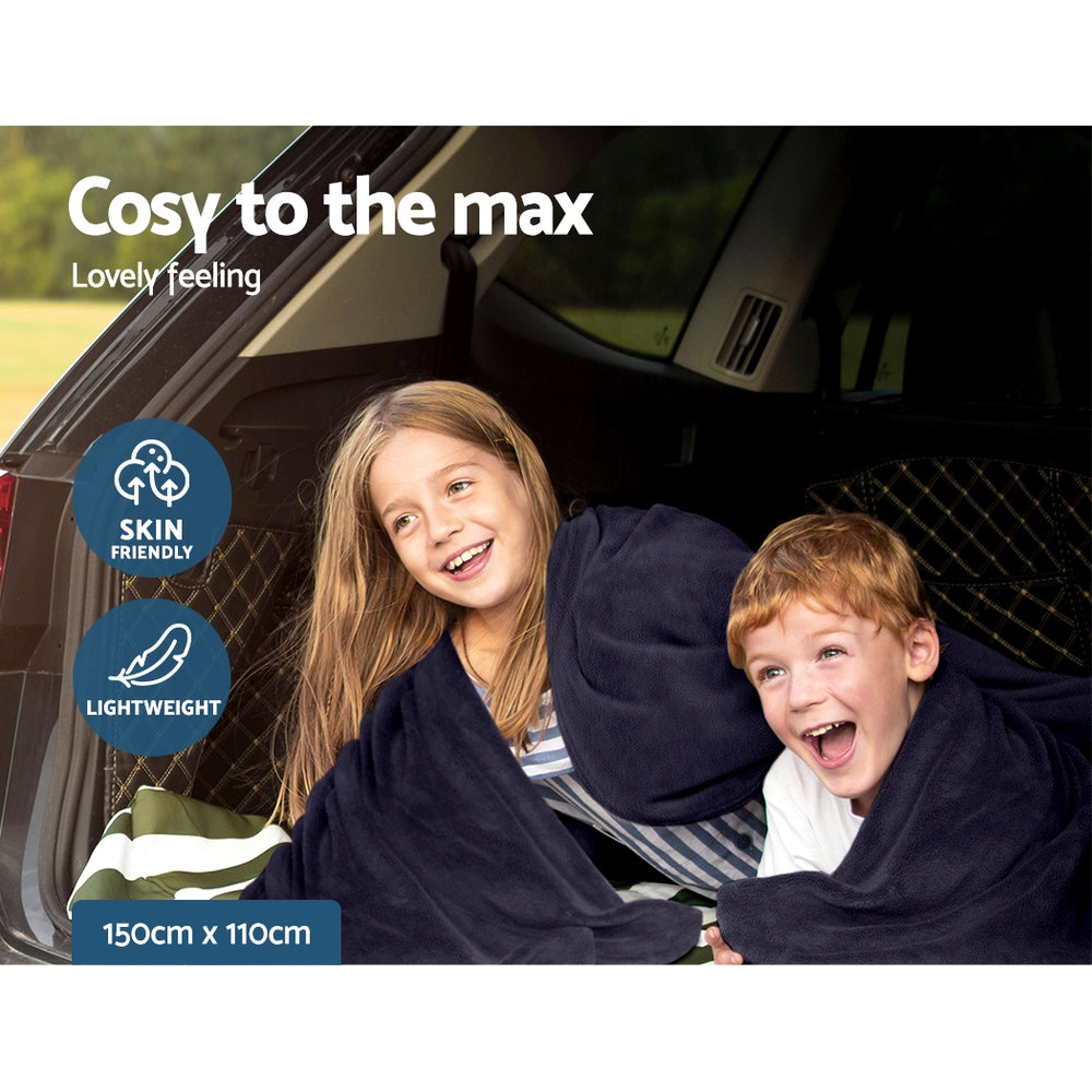 Blankets & Throws: Giselle Electric Heated Blanket Car Truck Throw Rug Travel Camping 12V DC Aut