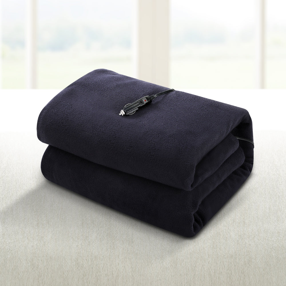 Blankets & Throws: Giselle Electric Heated Blanket Car Truck Throw Rug Travel Camping 12V DC Aut