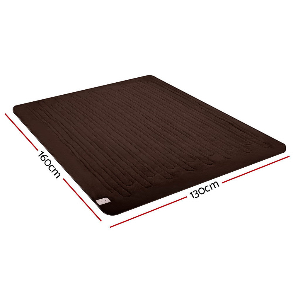 Blankets & Throws: Giselle Bedding Electric Throw Blanket - Chocolate