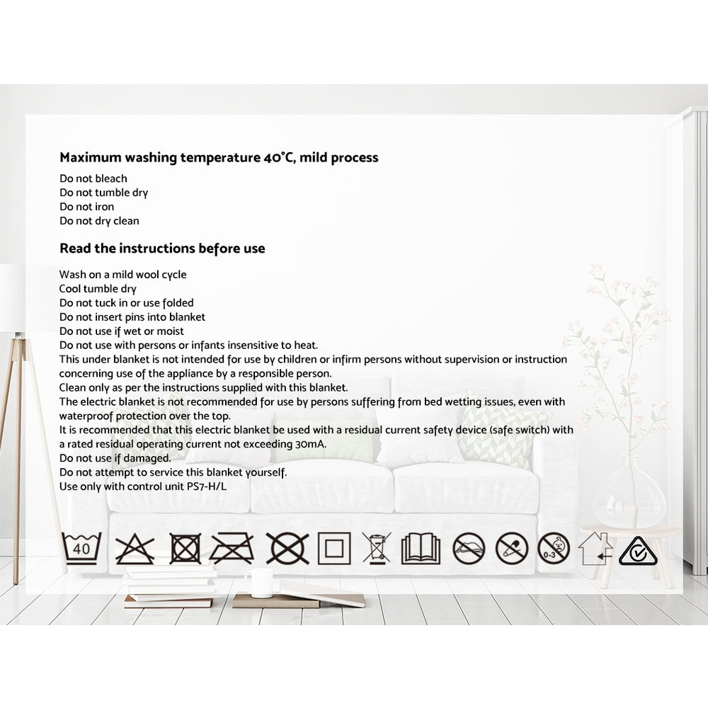 Blankets & Throws: Giselle Bedding Electric Throw Rug Flannel Snuggle Blanket Washable Heated Grey and White Checkered