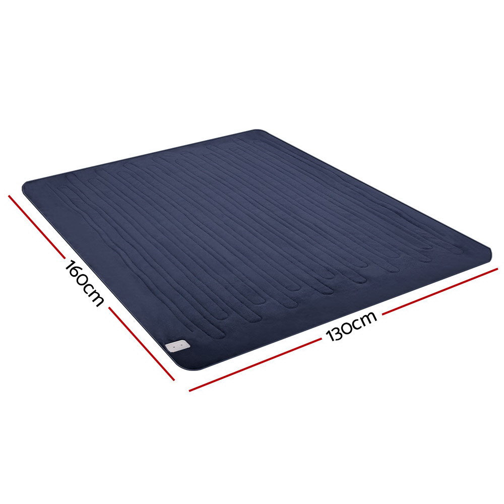 Blankets & Throws: Giselle Bedding Electric Throw Blanket - Navy