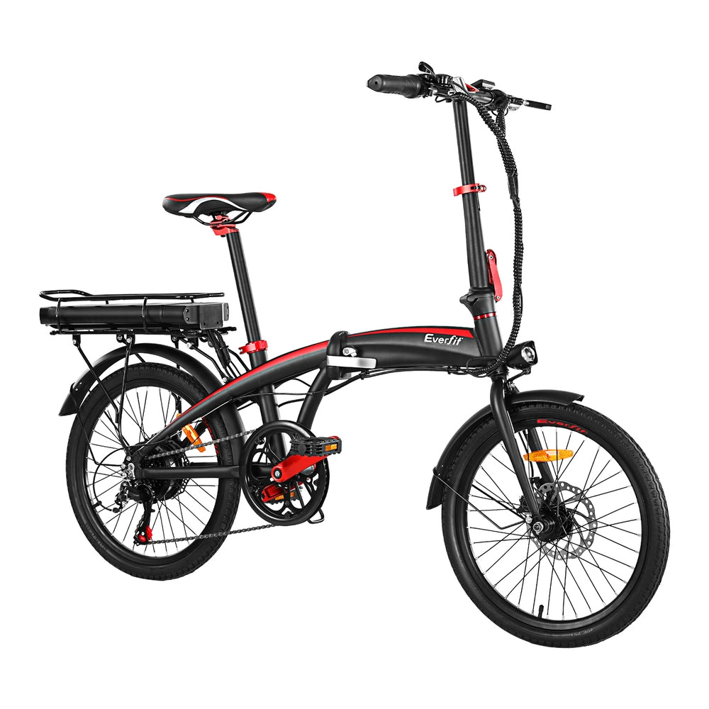 Bicycles: Everfit Folding Electric Bike Urban City Bicycle eBike Rechargeable Battery 250W