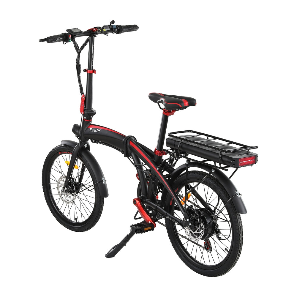 Bicycles: Everfit Folding Electric Bike Urban City Bicycle eBike Rechargeable Battery 250W
