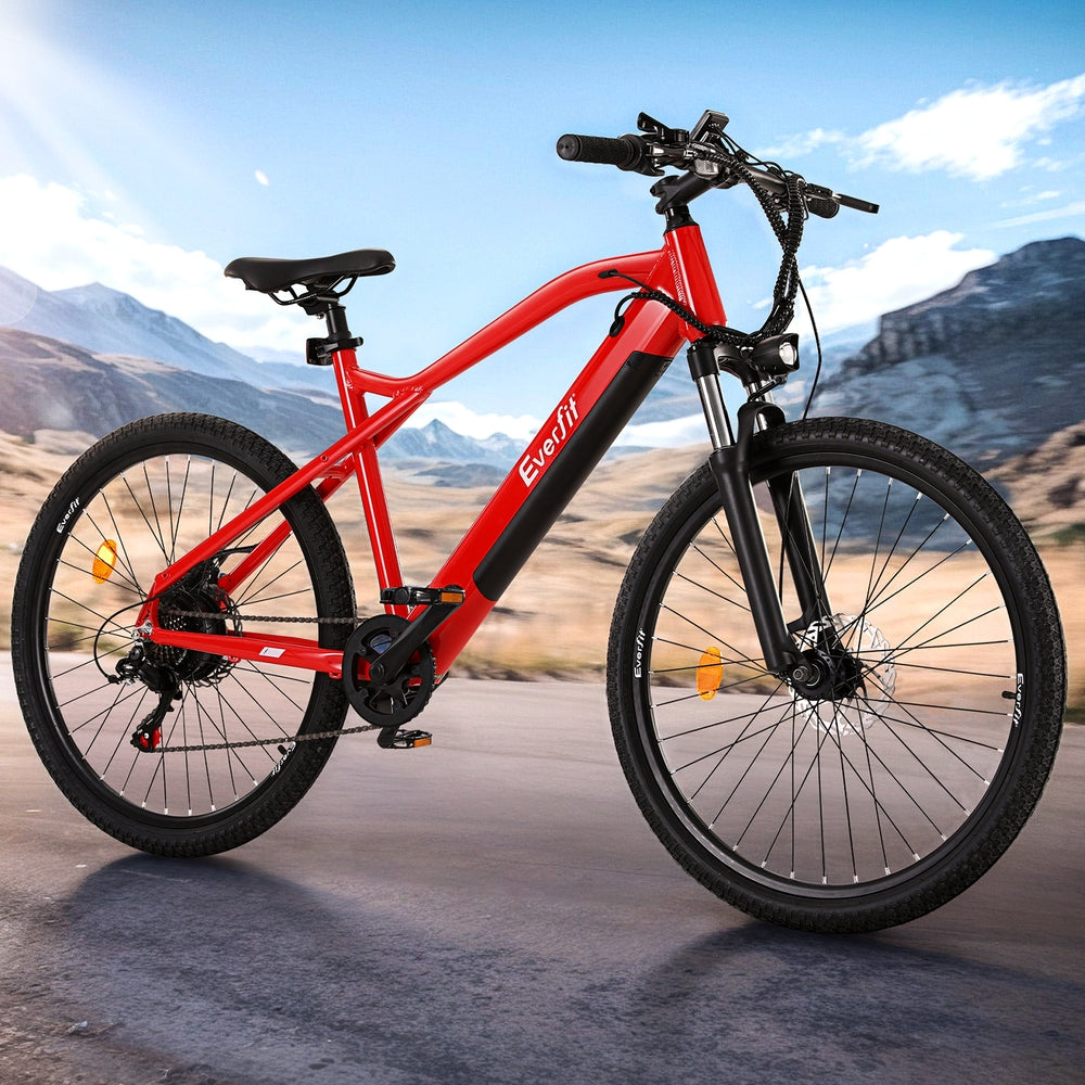 Bicycles: Everfit 26 Inch Electric Bike Mountain Bicycle eBike Built-in Battery 250W