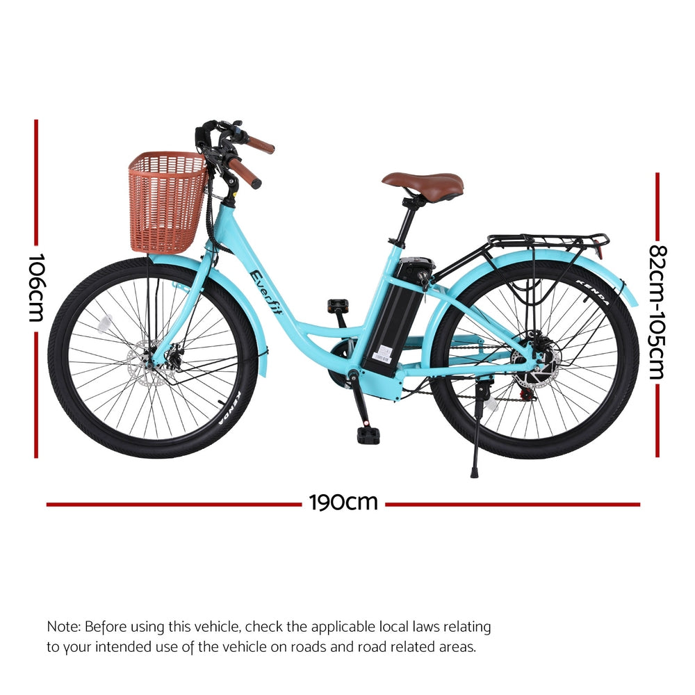 Bicycles: Everfit 26" Electric Bike City Bicycle eBike e-Bike Commuter w/ Battery BL