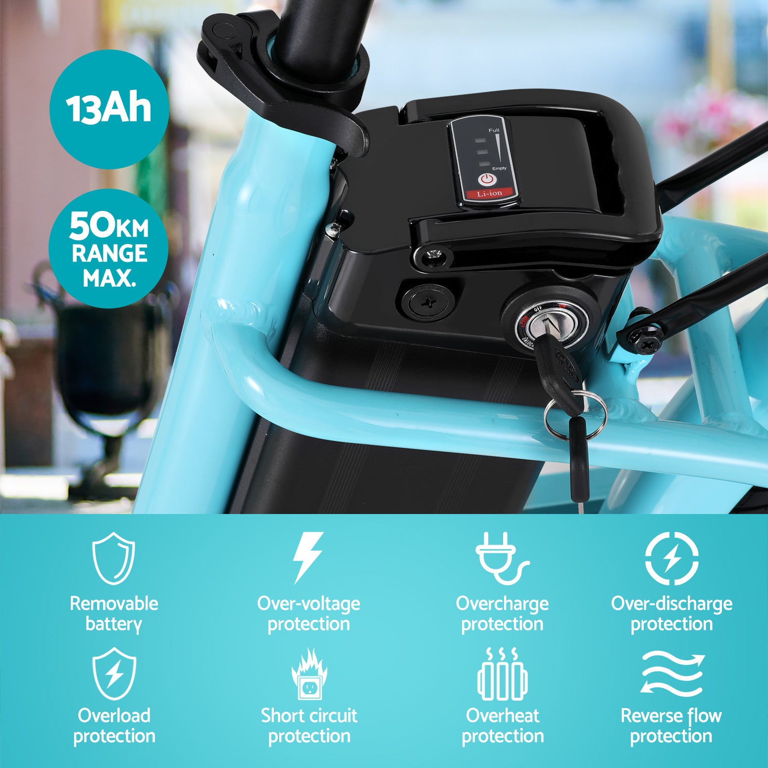 Bicycles: Everfit 26" Electric Bike City Bicycle eBike e-Bike Commuter w/ Battery BL