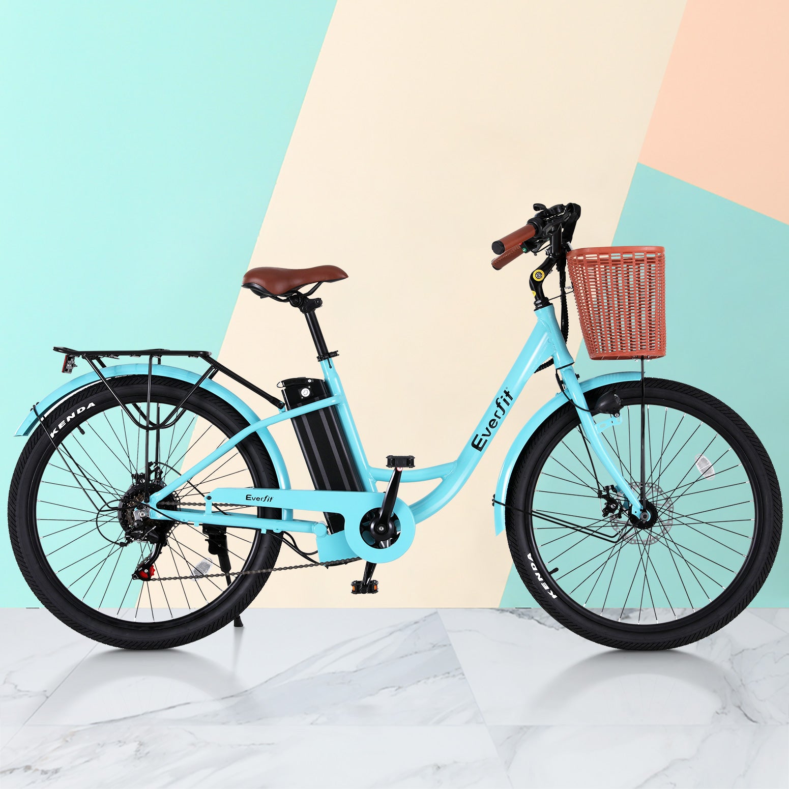 Bicycles: Everfit 26" Electric Bike City Bicycle eBike e-Bike Commuter w/ Battery BL
