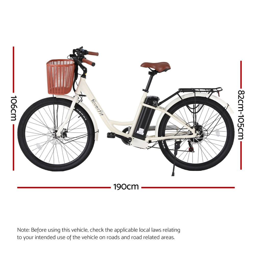 Bicycles: Everfit 26" Electric Bike City Bicycle eBike e-Bike Commuter w/ Battery WH