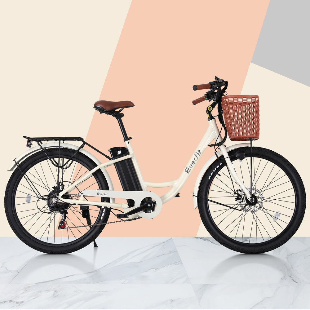 Bicycles: Everfit 26" Electric Bike City Bicycle eBike e-Bike Commuter w/ Battery WH