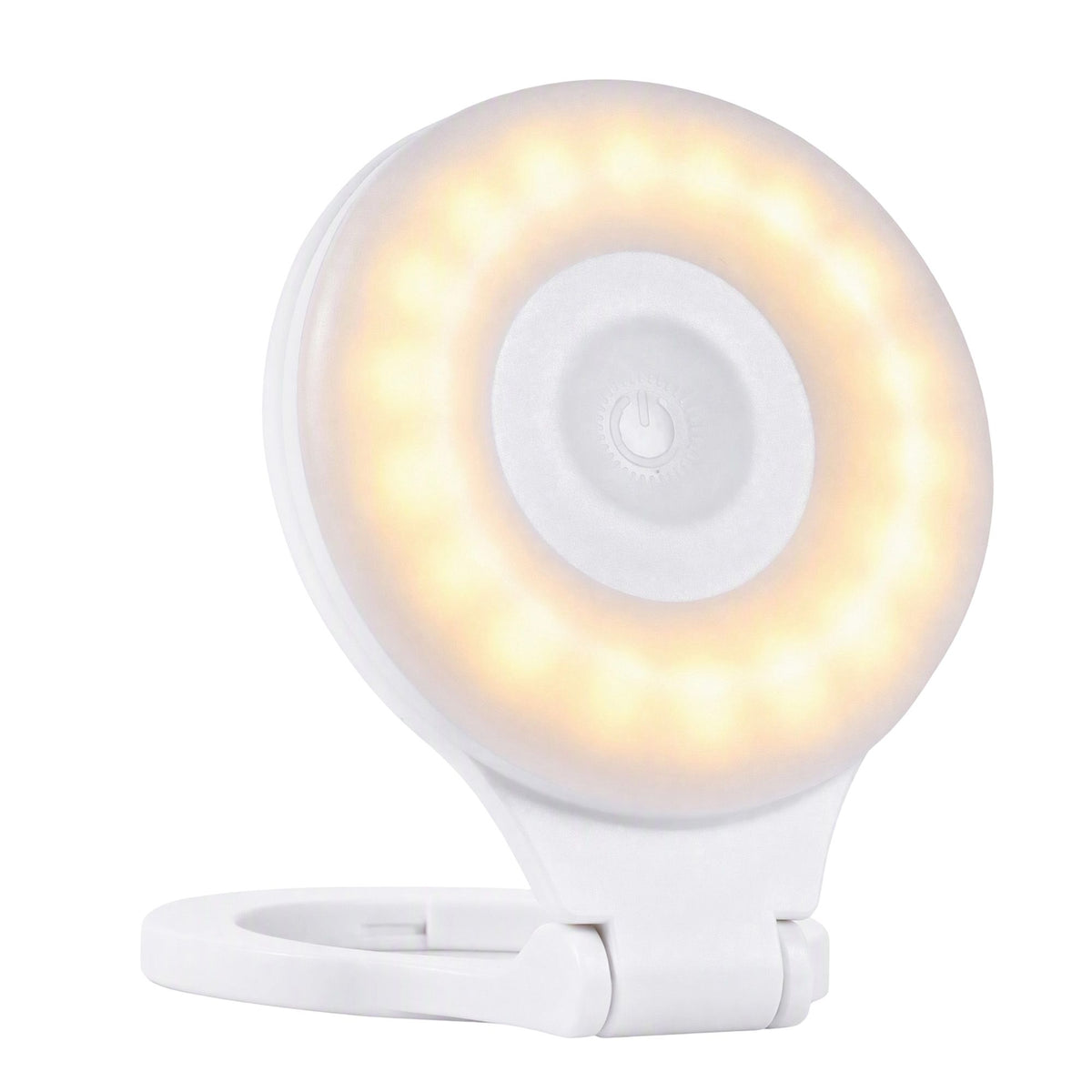 Devanti Magnetic Selfie Light Foldable LED Ring Fill Phone Light CRI95 White