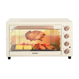 Ovens: Devanti 60L Convection Oven Electric Fryer Ovens 2000W Cream