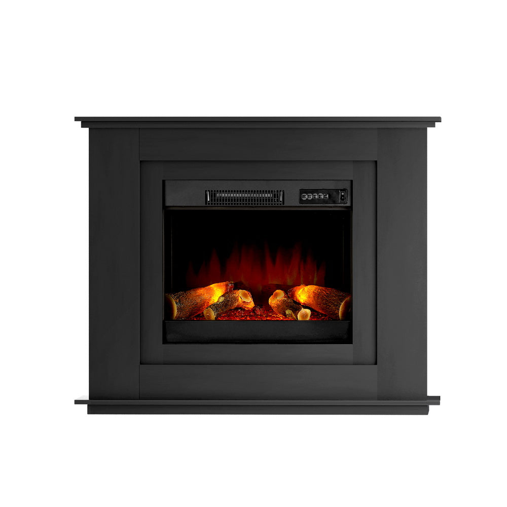 Electric Heaters: Devanti Electric Fireplace Fire Heater 2000W Black