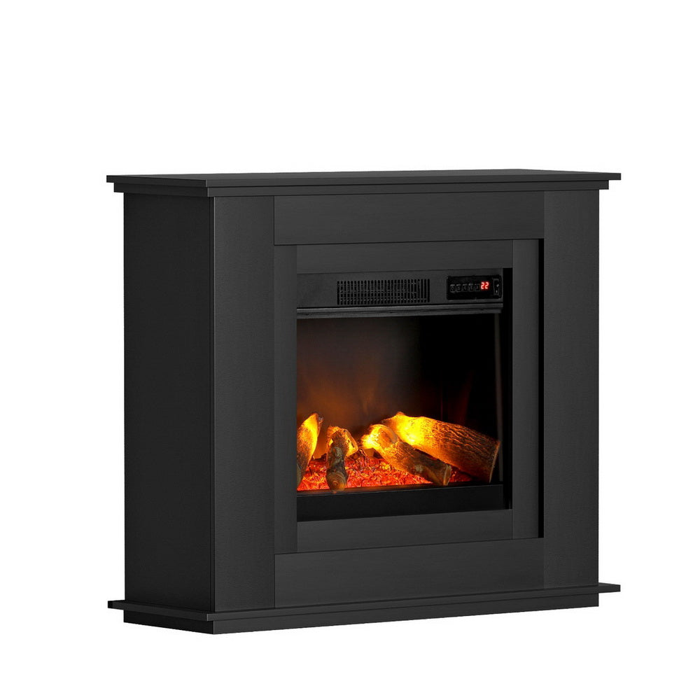 Electric Heaters: Devanti Electric Fireplace Fire Heater 2000W Black