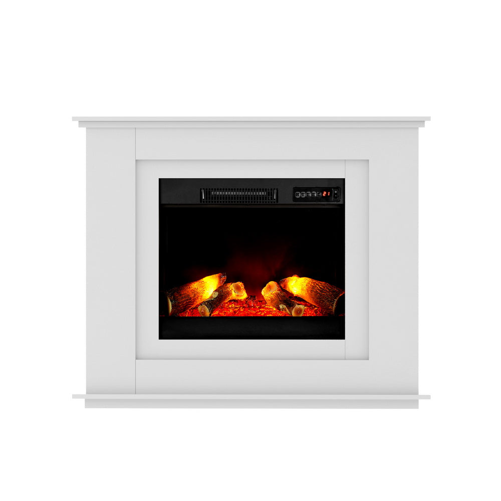 Electric Heaters: Devanti Electric Fireplace Fire Heater 2000W White