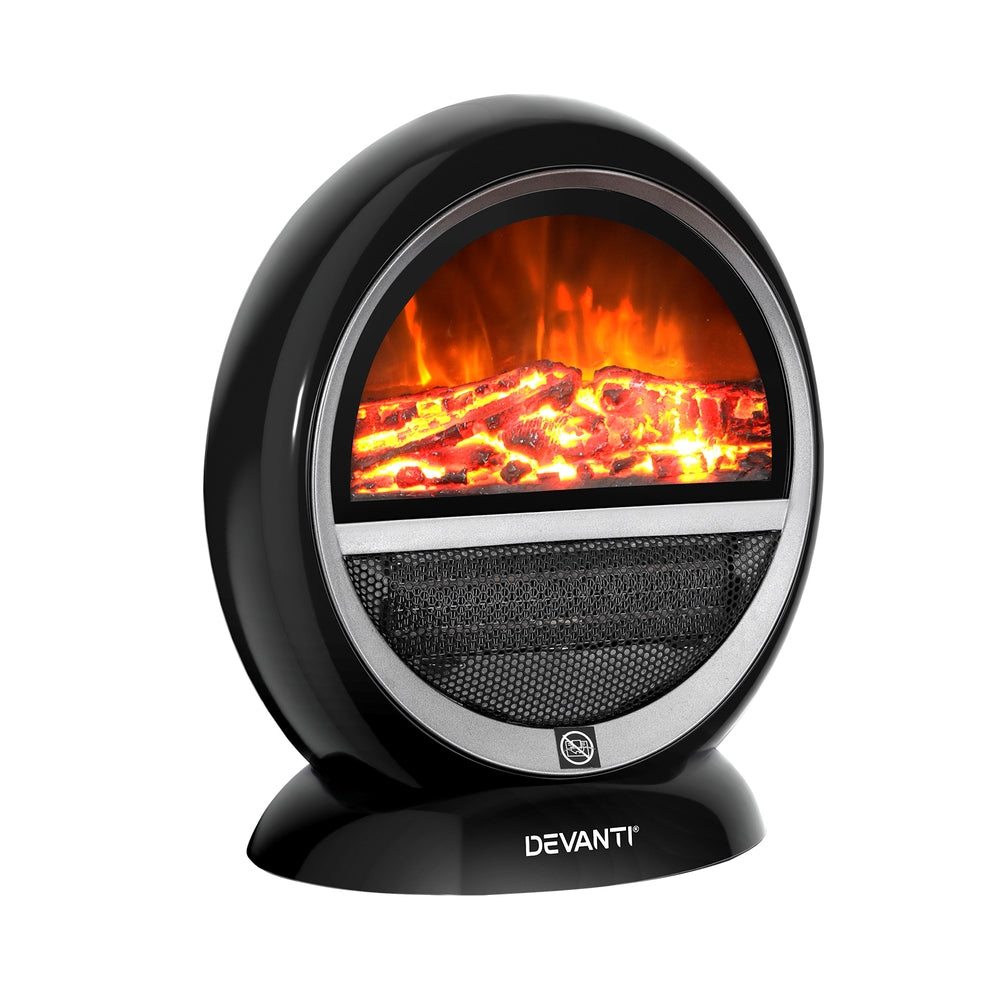 Electric Heaters: Devanti Electric Fireplace Fire Heaters 1500W
