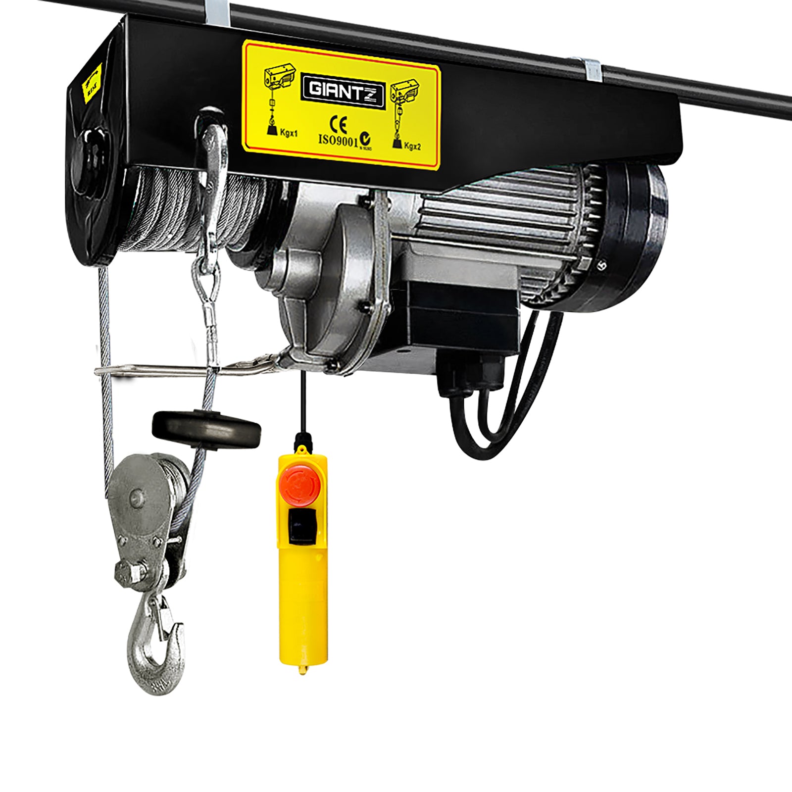 Automotive Lifts & Hoists: Giantz Electric Hoist Winch 500/1000KG Cable 20M Rope Tool Remote Chain Lifting