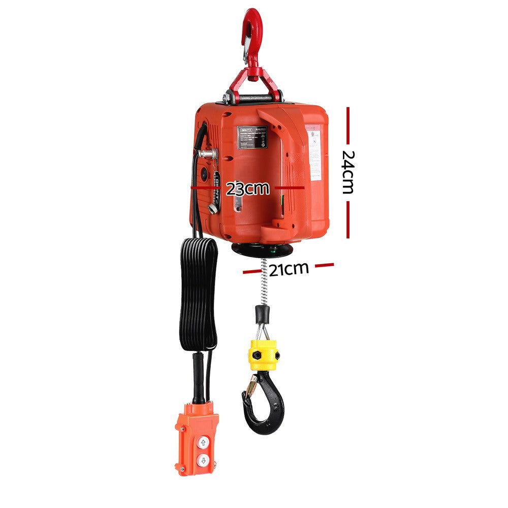 Automotive Lifts & Hoists: Giantz Electric Hoist Winch 500KG Wired/Wireless Remote Control