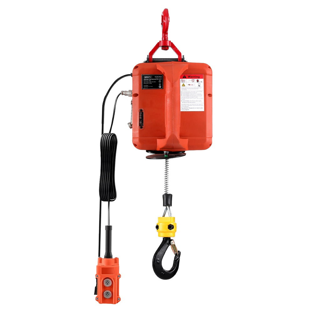 Automotive Lifts & Hoists: Giantz Electric Hoist Winch 500KG Wired/Wireless Remote Control