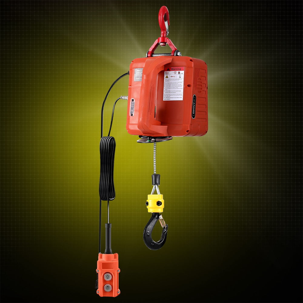 Automotive Lifts & Hoists: Giantz Electric Hoist Winch 500KG Wired/Wireless Remote Control