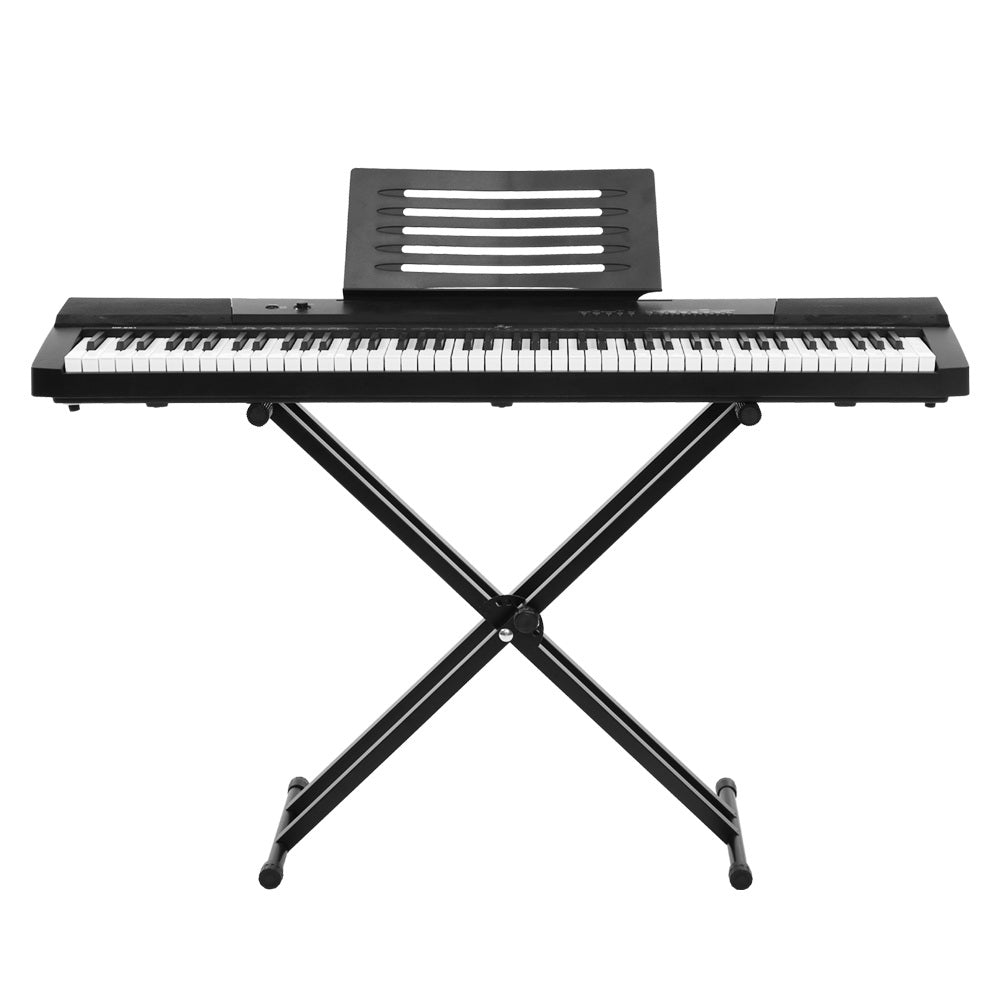 Musical Keyboards: Alpha 88 Keys Electronic Piano Keyboard Digital Electric w/ Stand Sustain Pedal