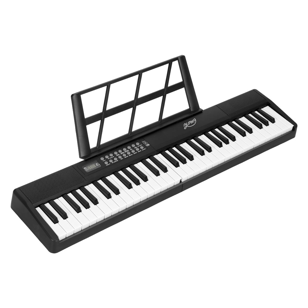 Musical Keyboards: Alpha 61 Keys Foldable Electronic Piano Keyboard Digital Electric w/ Carry Bag