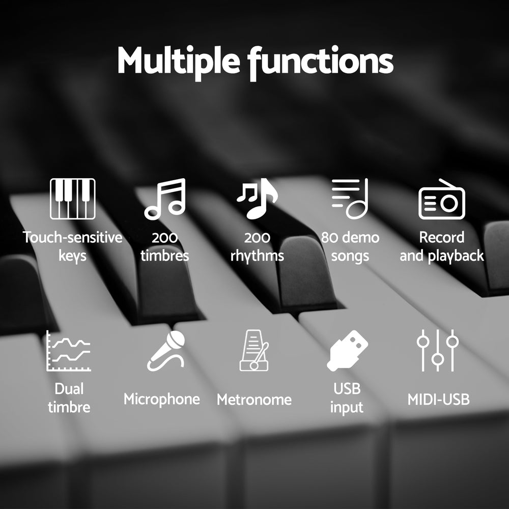 Musical Keyboards: Alpha 61 Keys Foldable Electronic Piano Keyboard Digital Electric w/ Carry Bag
